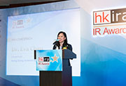 Dr. Eva Chan, Chairman, HKIRA delivered opening speech